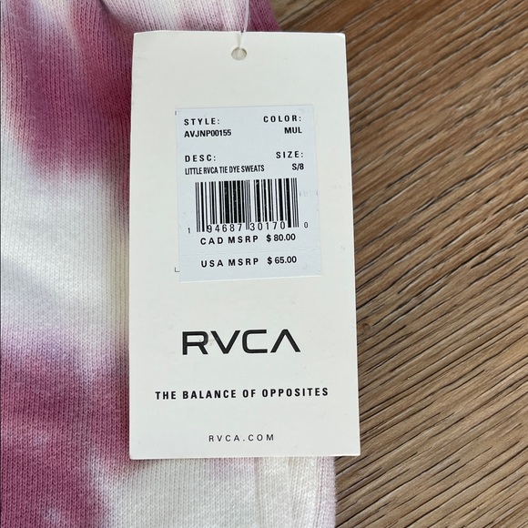 RVCA Pink and Green Tie-Dye Pants - Picture 3 of 4